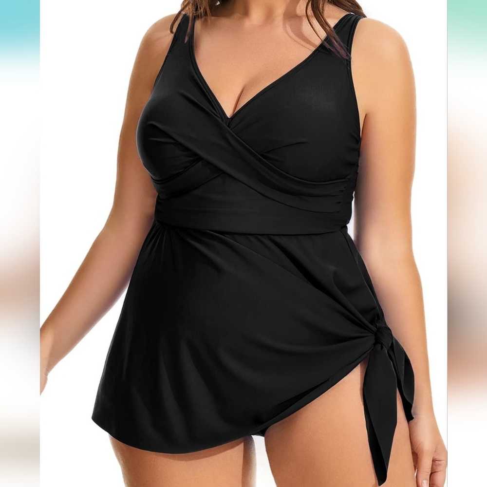 DACI Flowy Asymmetrical Hem Swimdress